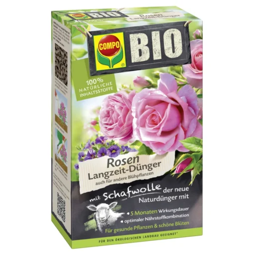 Bio-Rosen-Dünger Mit Schafwolle, Compo, 2 Kg -Gartenmöbelgeschäft 0950400423 Bio Universal LZ Duenger Schafswolle 2Kg 113787