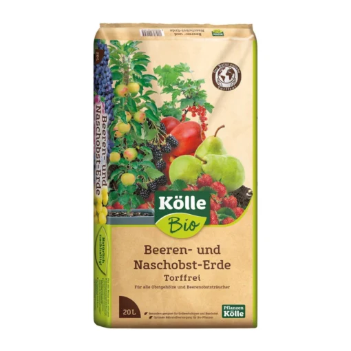 Beeren- Und Naschobst-Erde Torffrei, 780l, 39 Sack á 20l, Palettenware -Gartenmöbelgeschäft 0960300179 0960300198 Koelle Bio Beeren Naschobsterde troffrei 20l PAL120 88381