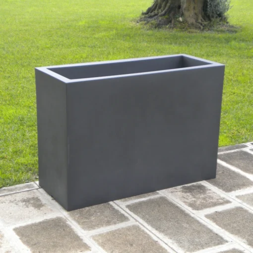 Pflanzkasten Kube High, Perlschwarz, L 80 X B 30 X H 70 Cm -Gartenmöbelgeschäft